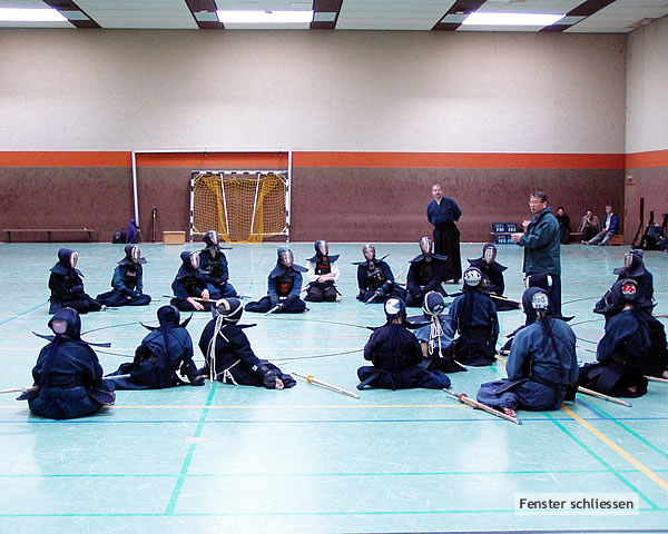 Jugendkadertraining des Deutschen Kendobundes mit Nishida sensei (7. Dan)